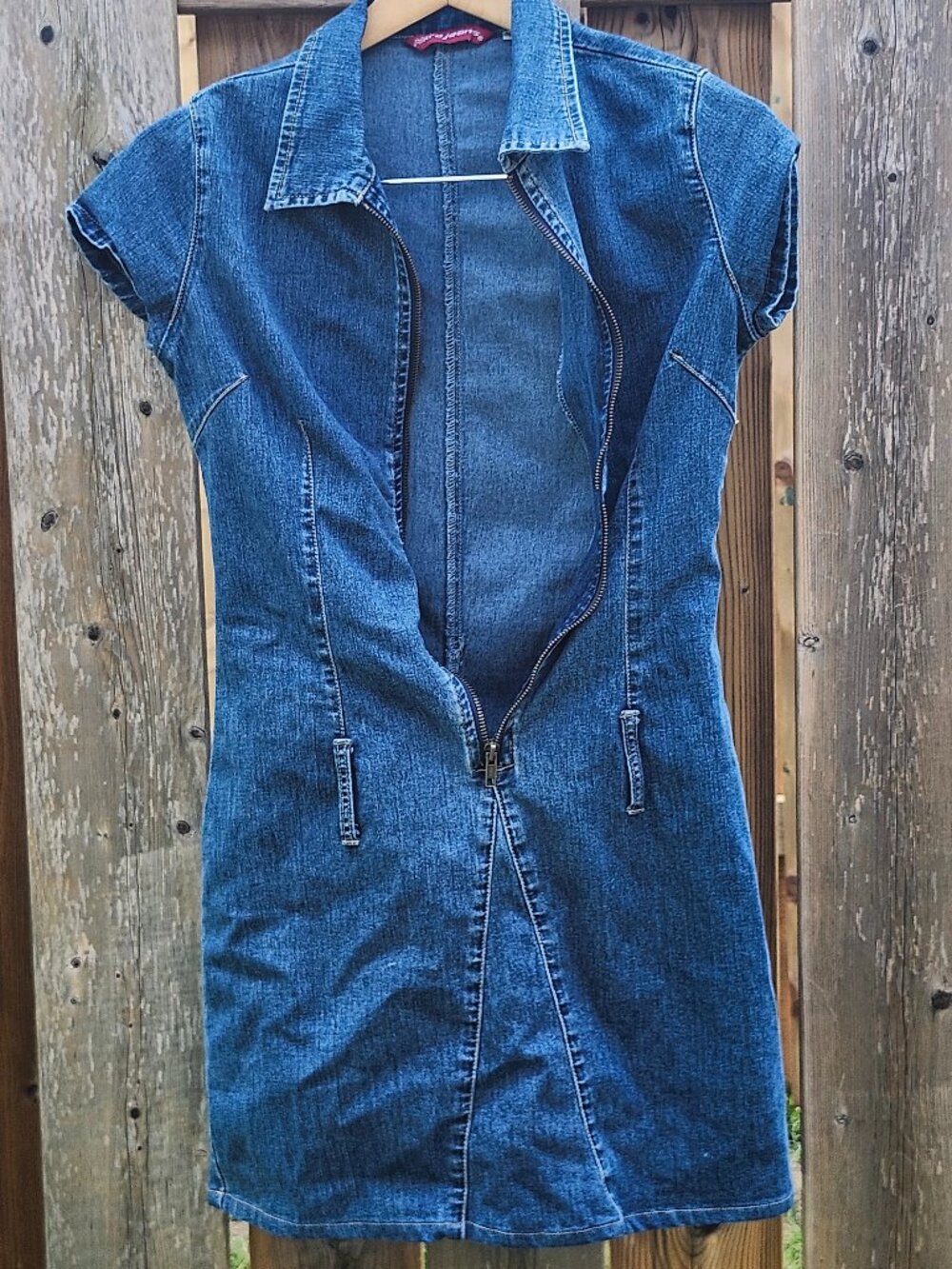 NITRO JEANS Women's Size Small Miniskirt Jumpsuit PLEASE READ Denim Mini Dress
